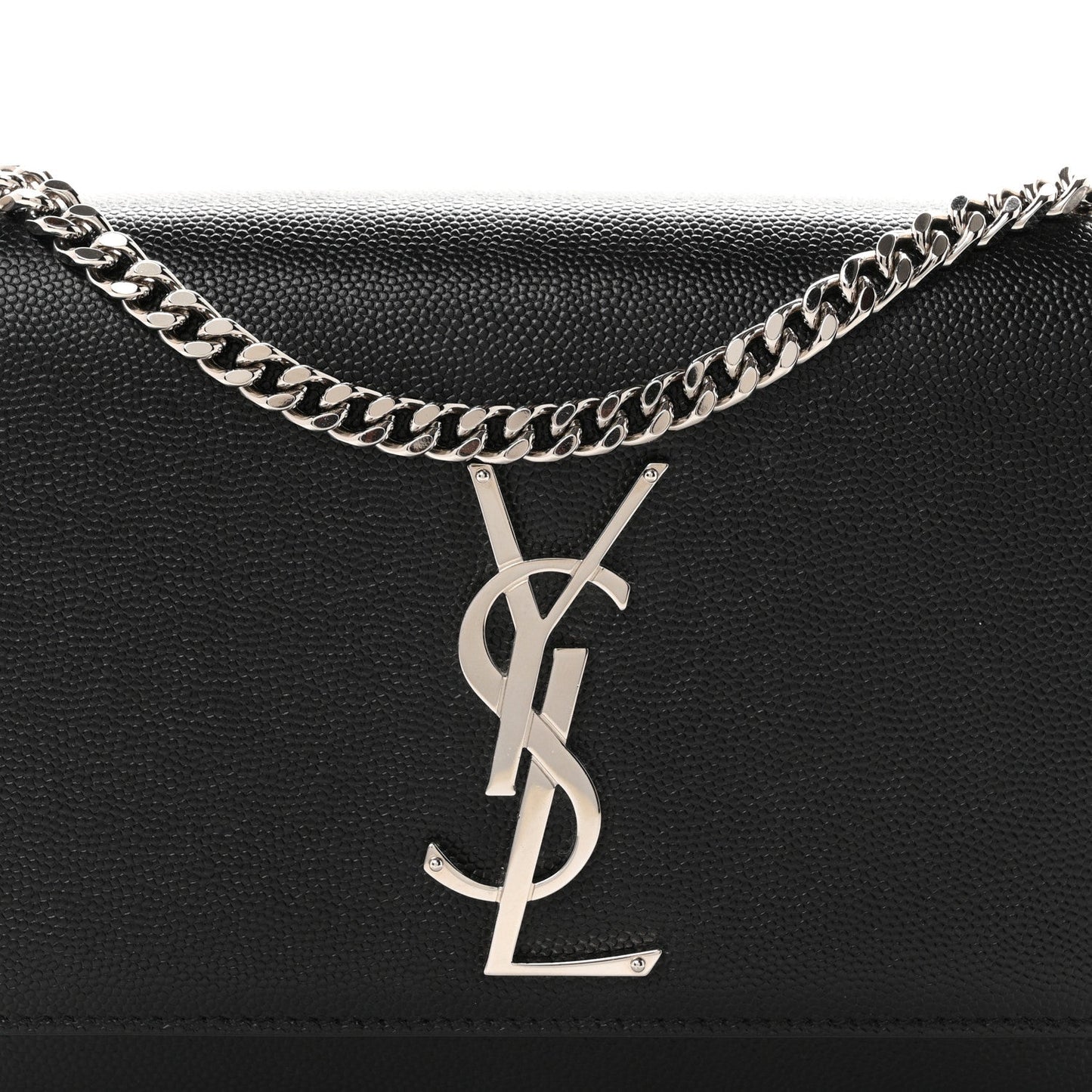 Grain De Poudre Small Classic Monogram Kate Satchel Black