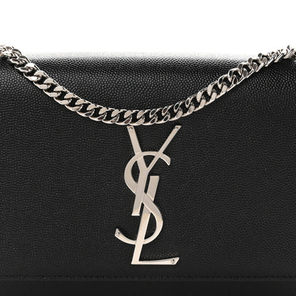 Grain De Poudre Small Classic Monogram Kate Satchel Black