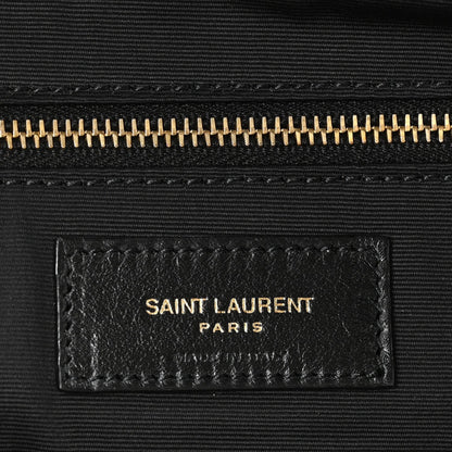 Lambskin Quilted Maxi Icare Shopping Tote Black