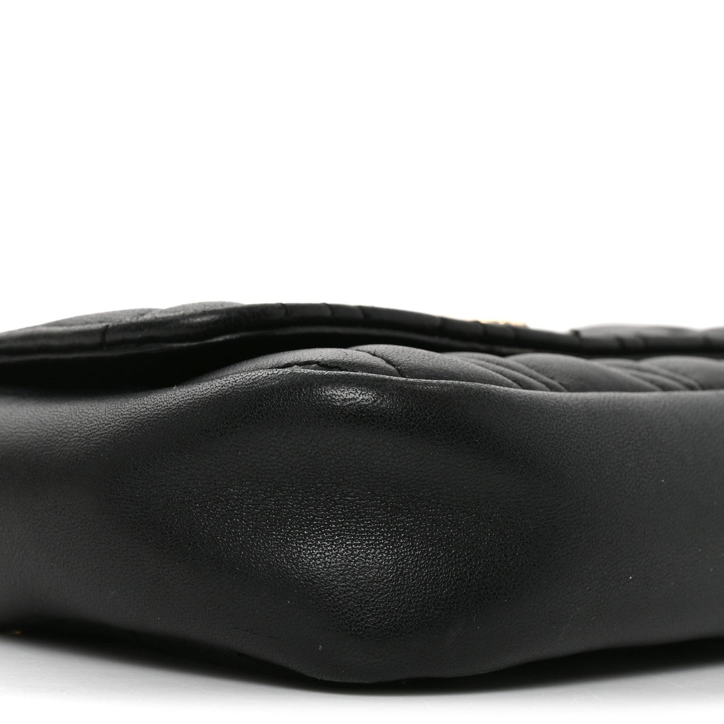 Nappa Quilted Virtus Evening Bag Black
