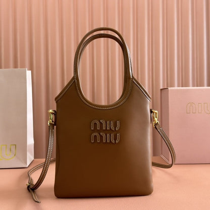 IVY Tote Bag 20 Brown Leather 239727