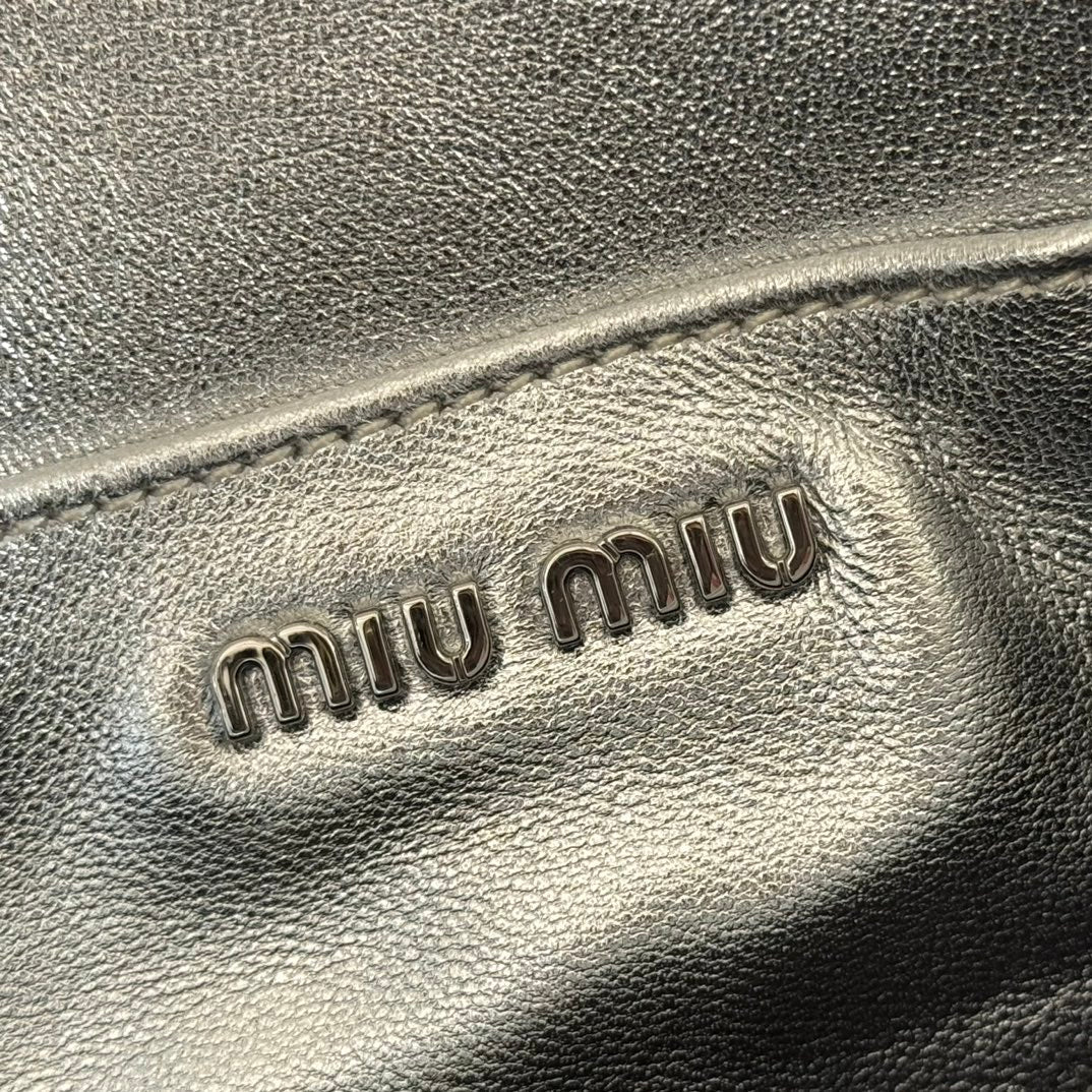 Matelassé Mini-Bag 18cm Sliver Lambskin