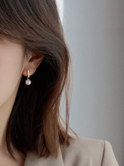 Daily Versatile Pearl Earrings Female Earrings Earrings Small and Delicate Ladies Earrings Silver Pins e016