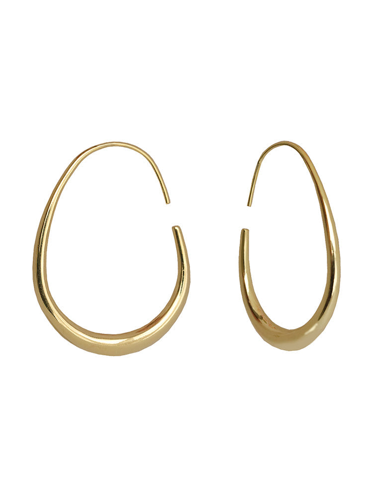 Water drop gold earrings French style chic temperament earrings new earrings women e009