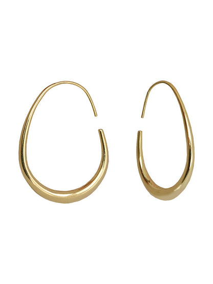 Water drop gold earrings French style chic temperament earrings new earrings women e009
