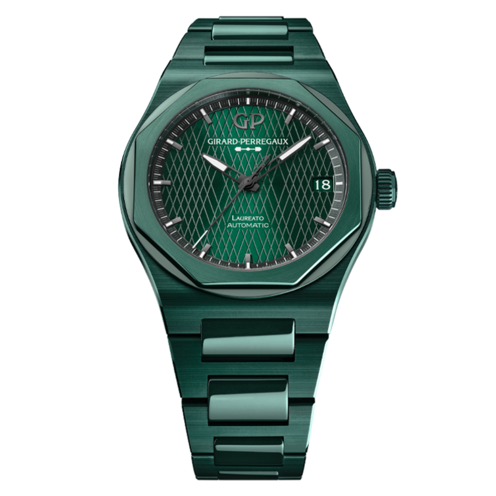 Girard-Perregaux Laureato 42 Mm Green Ceramic Aston Martin Edition